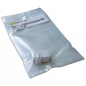 RJ-45 socket coupler, unshielded, category 5E, Keystone form-factor, white